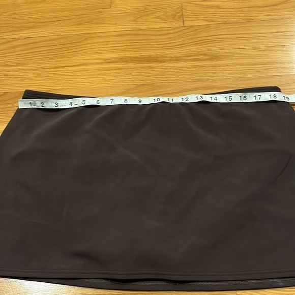 LANDS’ End womens brown swim skirt size 18 . - Picture 3 of 9